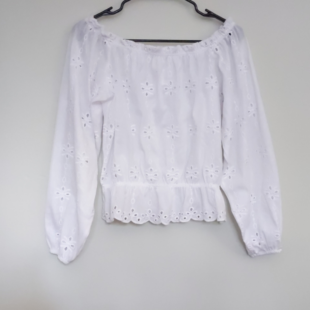 White Boho Top